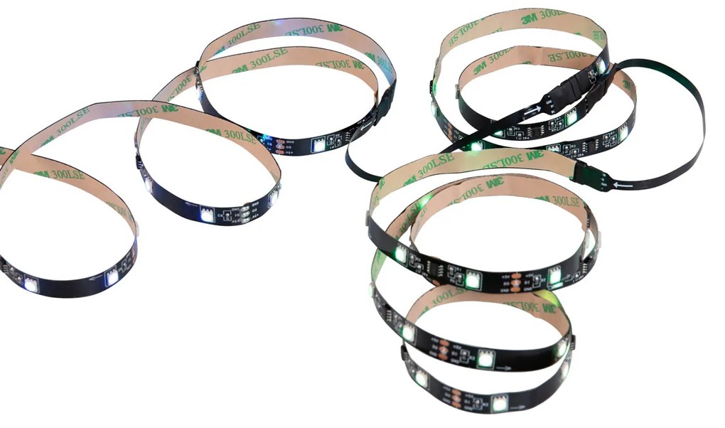 Dimbare LED strip RGBW 5 meter 15W 1250 lm 3000K Design rond