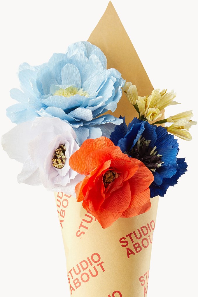 Handgemaakt kunstboeket Because