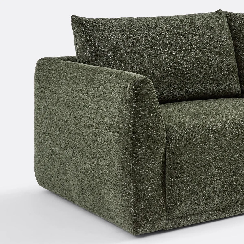 Bank 3-zit, mêlee polyester, Lupita