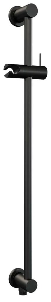 Brauer Black Edition complete inbouw regendouche met staafhanddouche, gebogen wandarm, glijstang en hoofddouche 30cm set 16 zwart mat