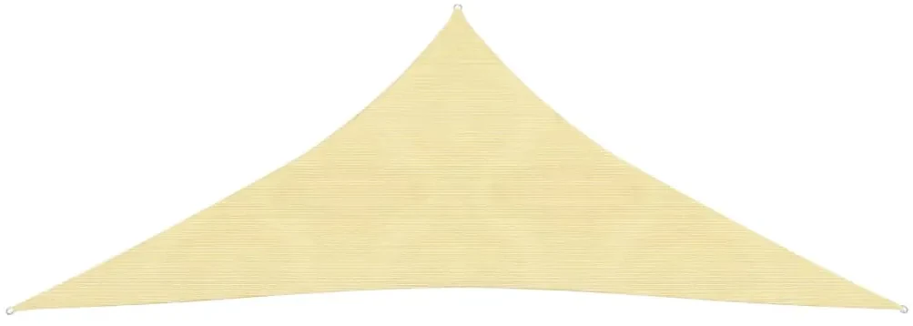 vidaXL Zonnezeil 160 g/m² 4,5x4,5x4,5 m HDPE beige