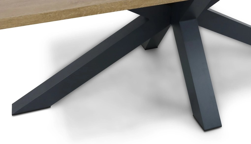 Dining Tuintafel rechthoekig 220 x 102 cm Aluminium Grijs Azzurro