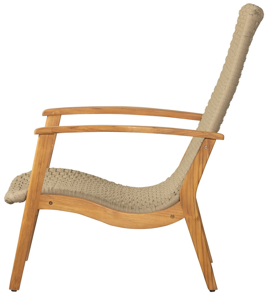 Exotan Loungestoel - Stony - Teak - Army Green - Exotan