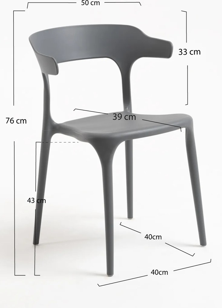 Set 4 Teul Stoelen