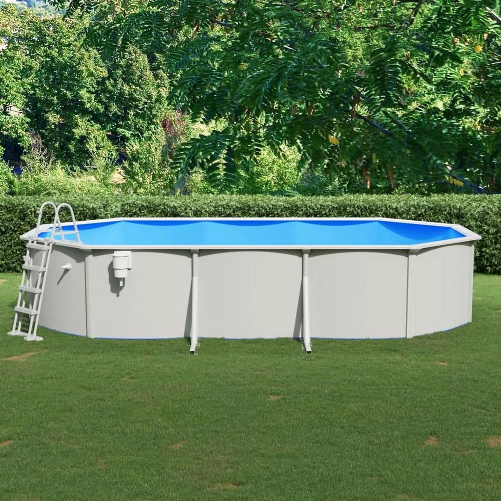 vidaXL Zwembad met veiligheidsladder 610x360x120 cm