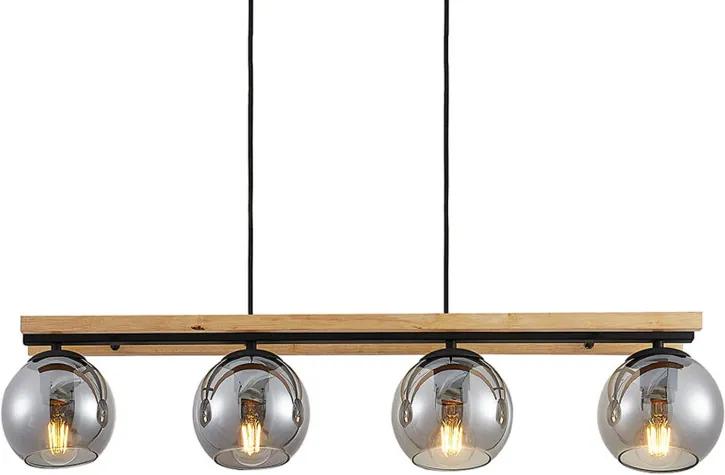 Philika glas-hanglamp, 4-lamps - lampen-24