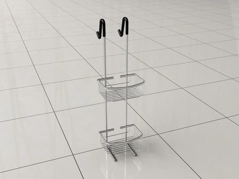 Mueller Domo doucherek 2 laags 80cm RVS look