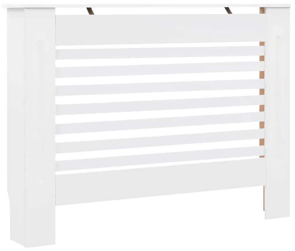 vidaXL Radiatorombouw 112x19x81,5 cm MDF wit
