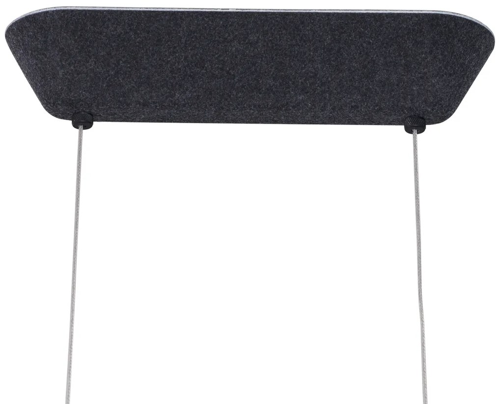 Moderne hanglamp zwart met grijze binnenkant incl. LED 3-staps dimbaar - Dani