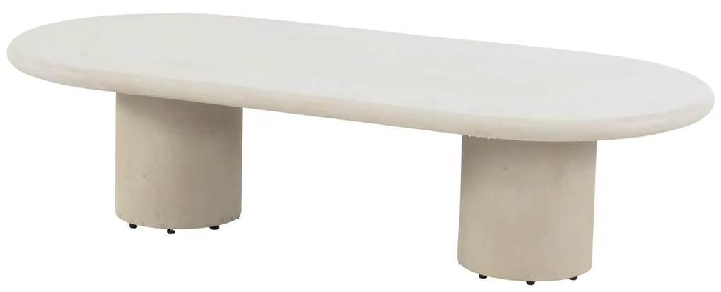 Hampton lounge tuintafel ovaal mortex beige 140x65xH35 cm 4 Seasons Outdoor