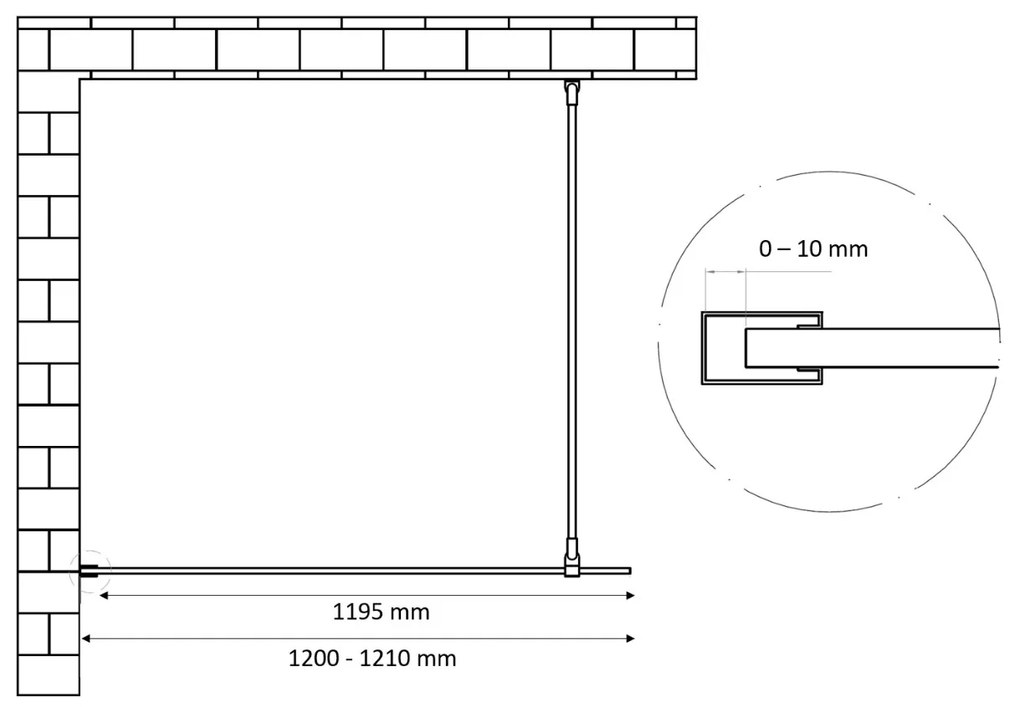 Best Design Dalis inloopdouche 120cm chroom