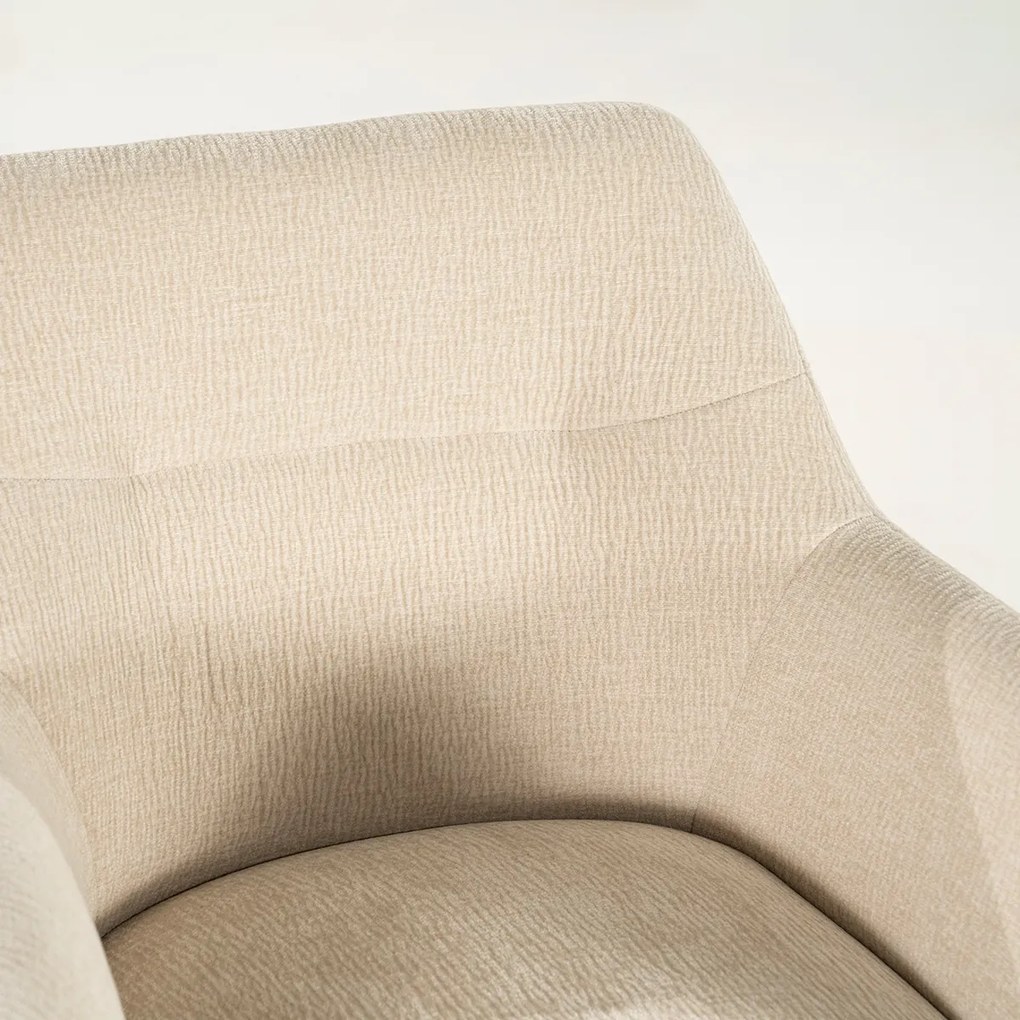 By-Boo Bliss Draaibare Barkruk Stof Beige