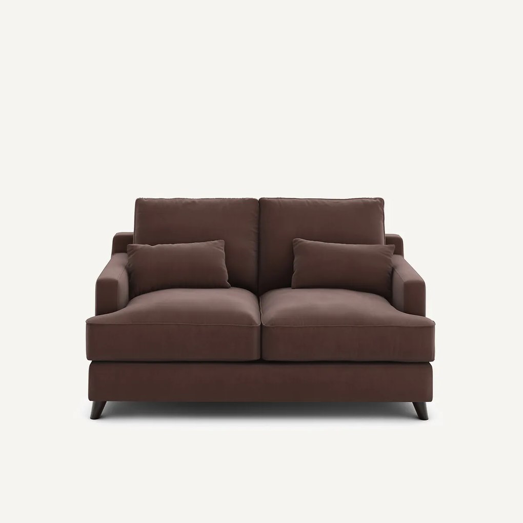 2-zits compacte zetel van linnen fluweel, ALWINE