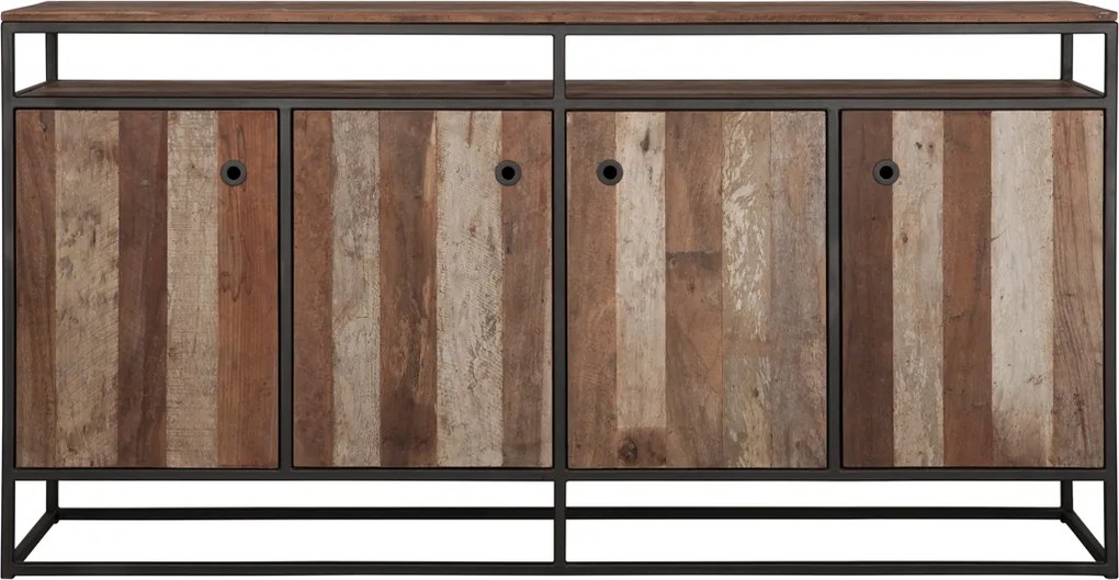 D-Bodhi Tuareg Dressoir Teakhout Met Metaal - 178x40x90cm.