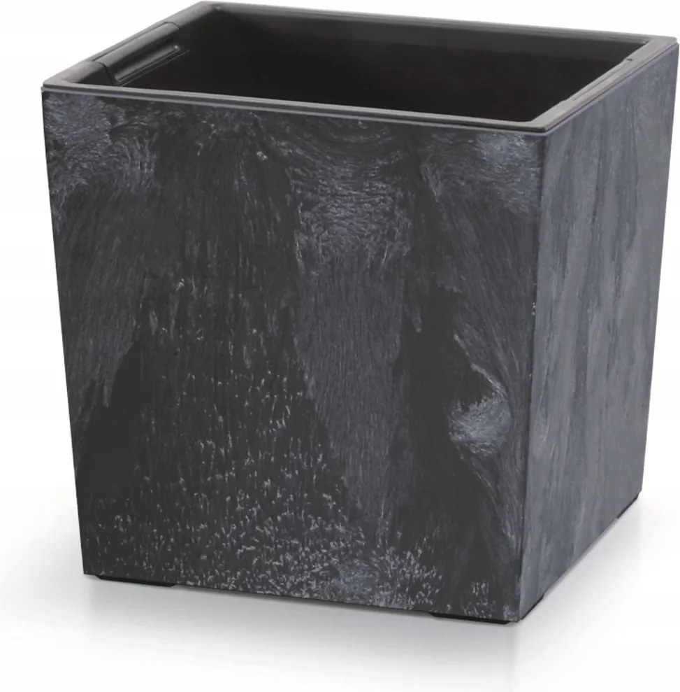 Prosperplast Urbi Square Lage Plantenbak - Beton Effect Antraciet - 29,5x29,5 cm