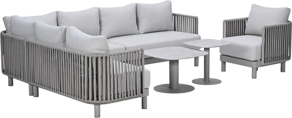 Garden Impressions Andong loungeset hoek 7-delig - taupe