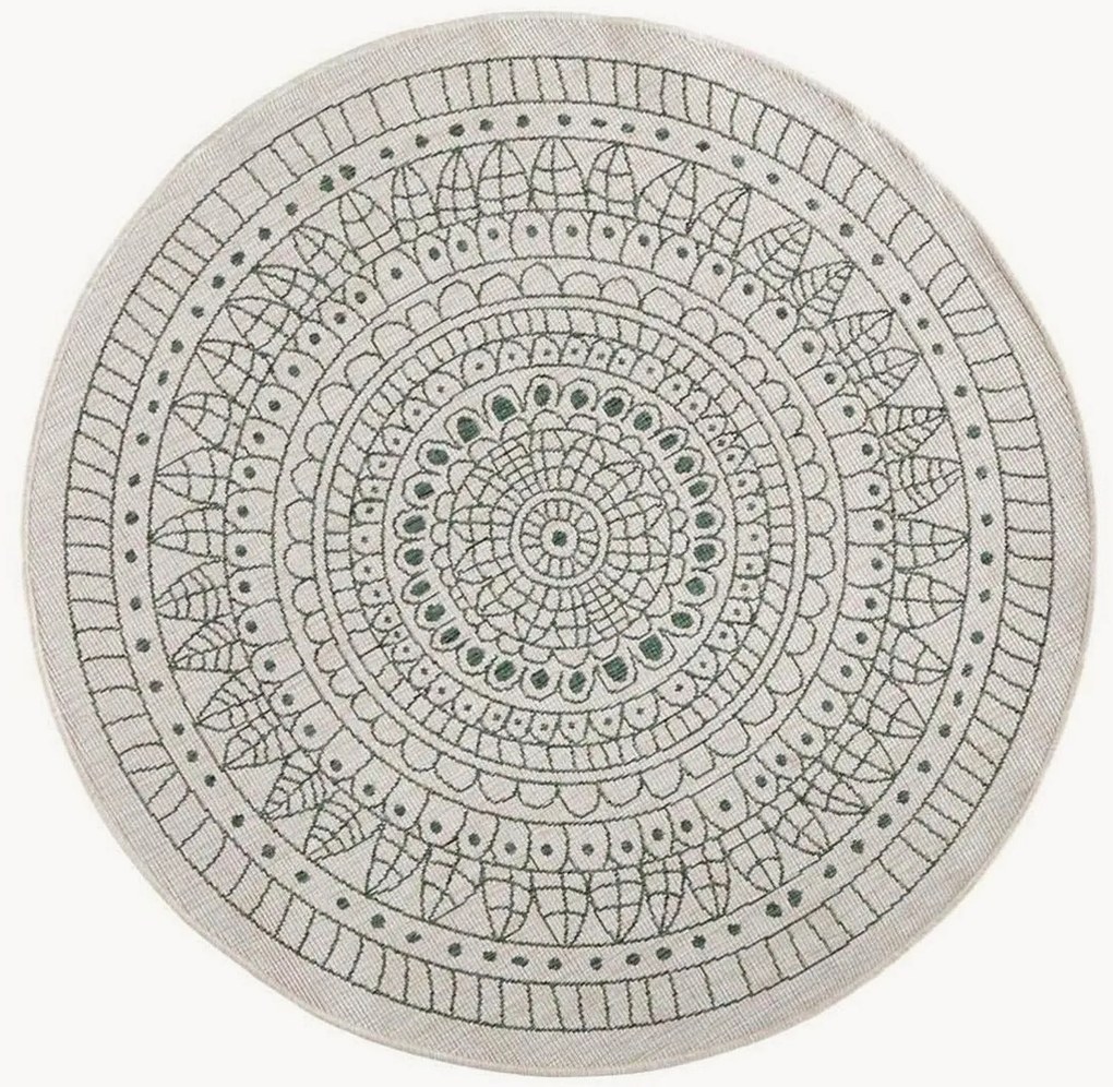 Rond dubbelzijdig in- & outdoor vloerkleed Porto