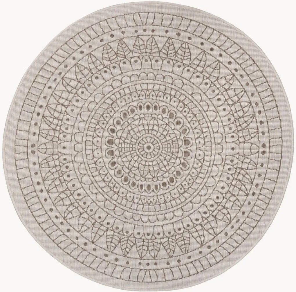 Rond dubbelzijdig in- & outdoor vloerkleed Porto