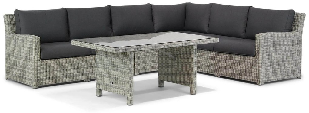 Dining Loungeset 6 personen Wicker Grijs Garden Collections Giardino/Napoli