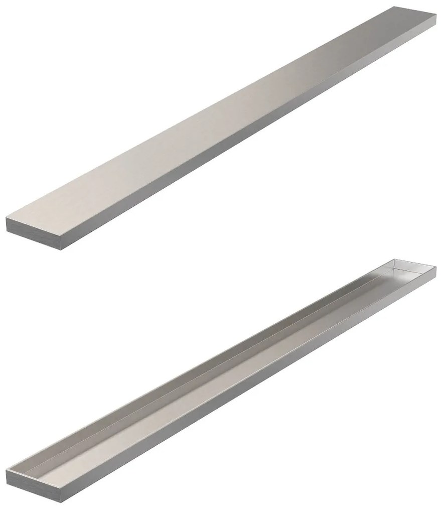 Brauer los multifunctioneel tegelinlegrooster 80cm RVS geborsteld