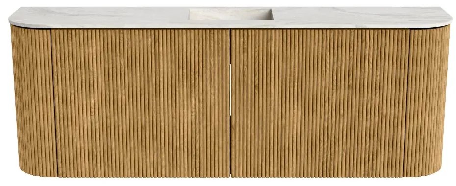 Mondiaz Joya DLux 115cm toiletmeubel ronding links/rechts oak met wastafel faye midden 1 kraangat ostra