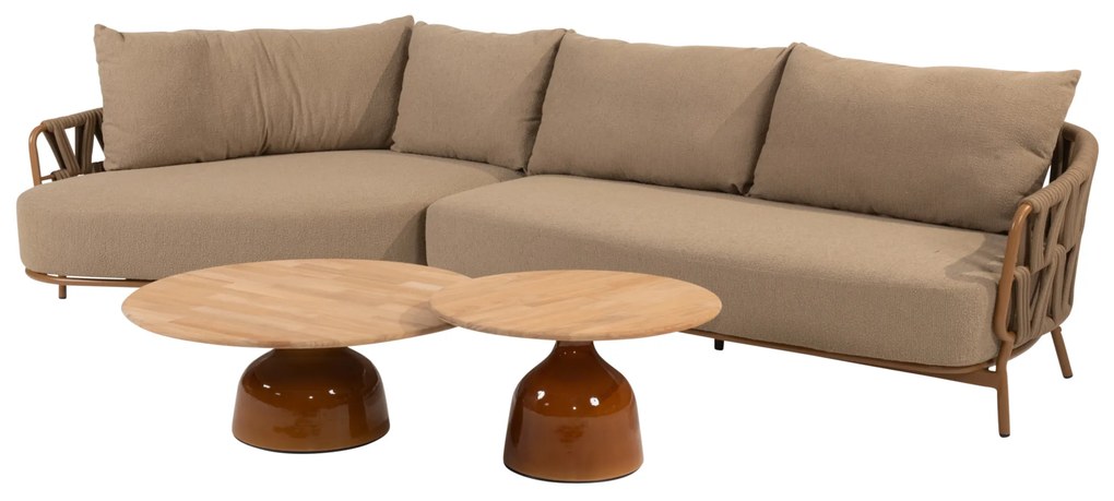 June Biarritz chaise longue loungeset 4 delig amber 4 Seasons Outdoor
