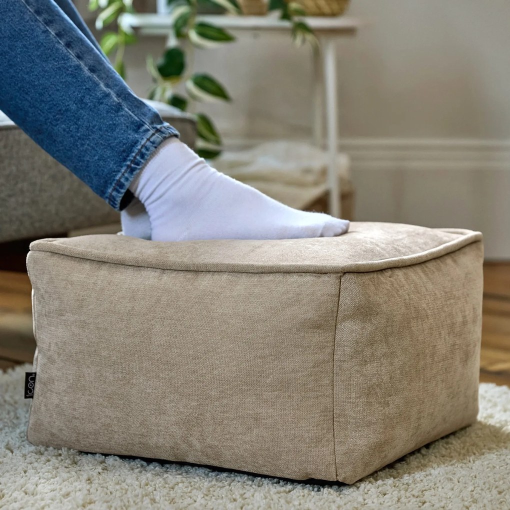 Amara Chenille Footstool