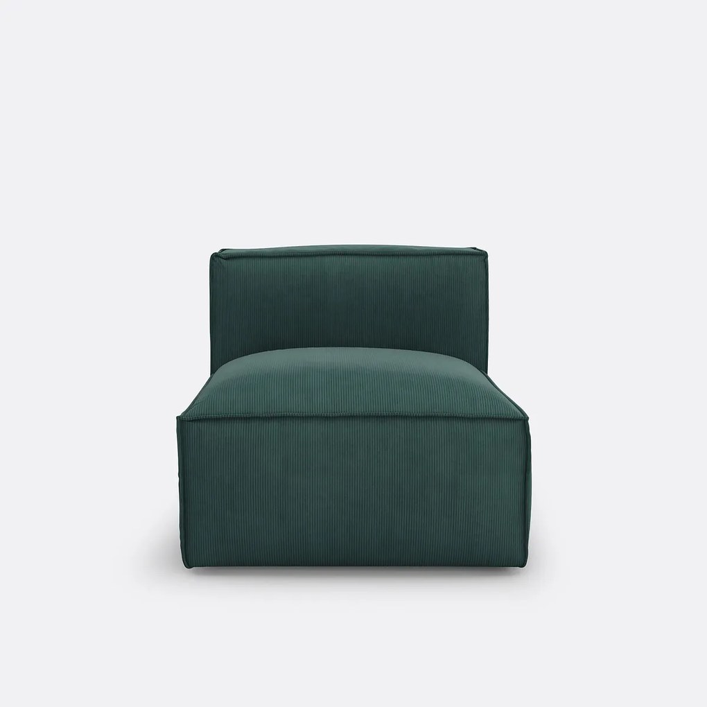 Modulaire comfortzetel in geribd fluweel, Seven