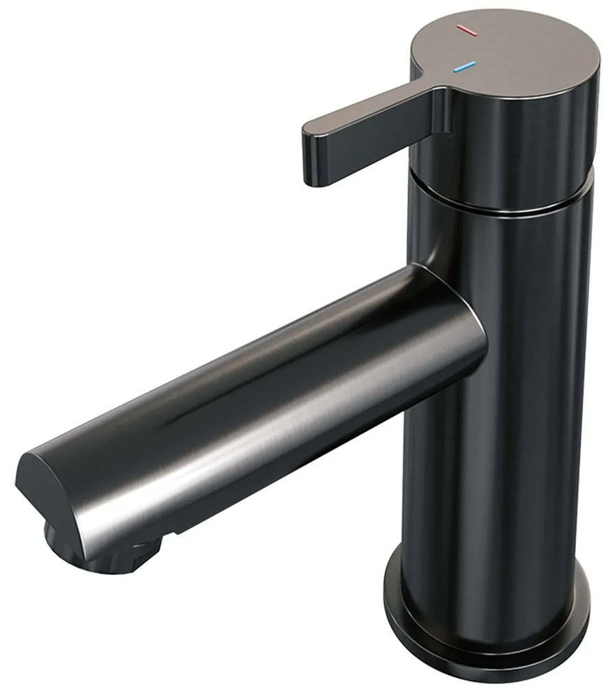 Brauer Gunmetal Edition ColdStart wastafelkraan energy-saving model E gunmetal geborsteld PVD
