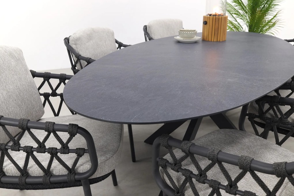4SO Calpi/Privada 240x107 - Ovale tuinset - 7-delig