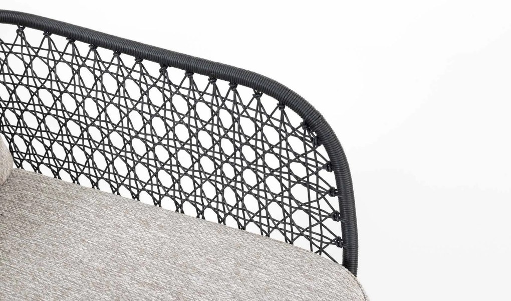 4 Seasons Outdoor Aprilla tuinset antraciet met Montana barrel shape tafel HPL slate antraciet 280 x 113 cm * Sale * Tuinset   antraciet weerbestendig