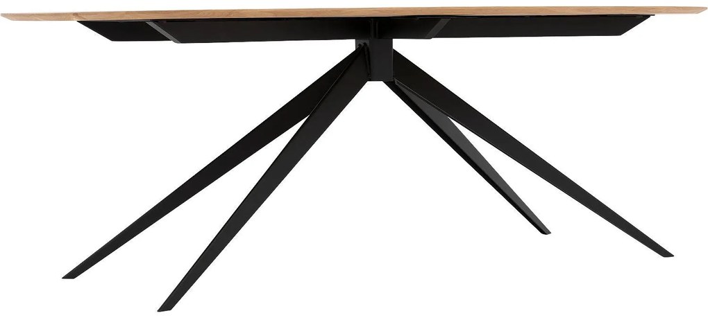 Goossens Excellent Eettafel Uniek, Semi rond 220 x 100 cm