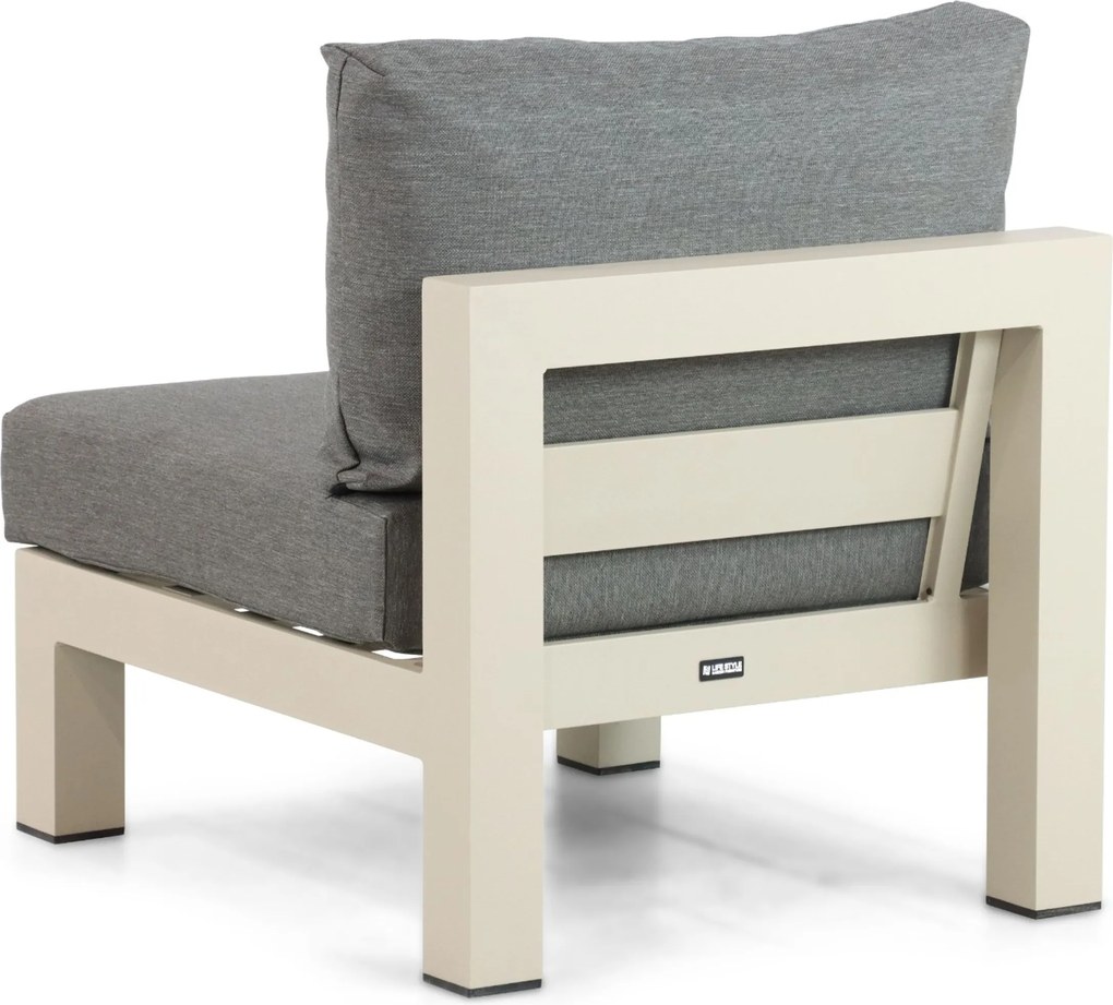 Hoek loungeset 6 personen Aluminium Taupe Lifestyle Garden Furniture Luca