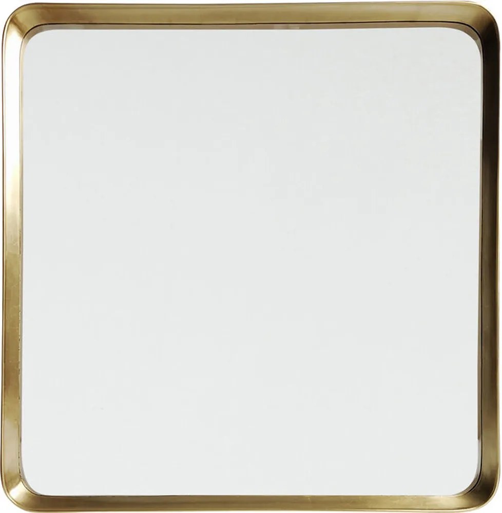 Vierkante Spiegel Messing 103x103 Cm - 103x103cm