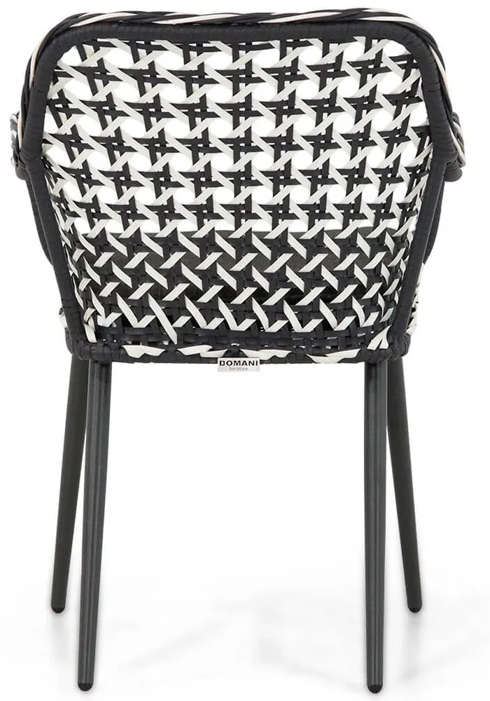 Domani Furniture Emory Dining Tuinstoel Wicker Zwart