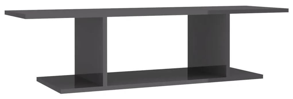 vidaXL Tv-wandmeubel 103x30x26,5 cm hoogglans grijs