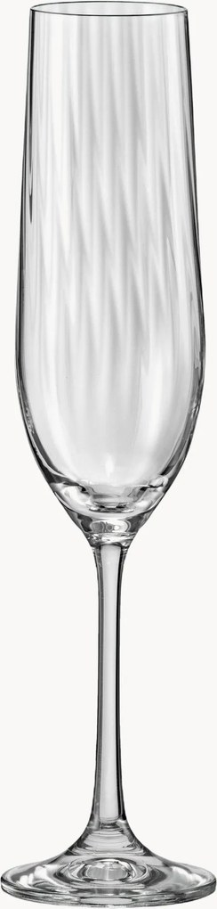 Kristallen champagneglazen Optic, 12-delig