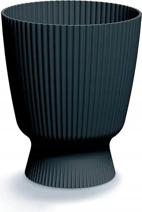 Prosperplast Milly Round Bloempot - Antraciet -Ø 22 cm - 26 cm hoog