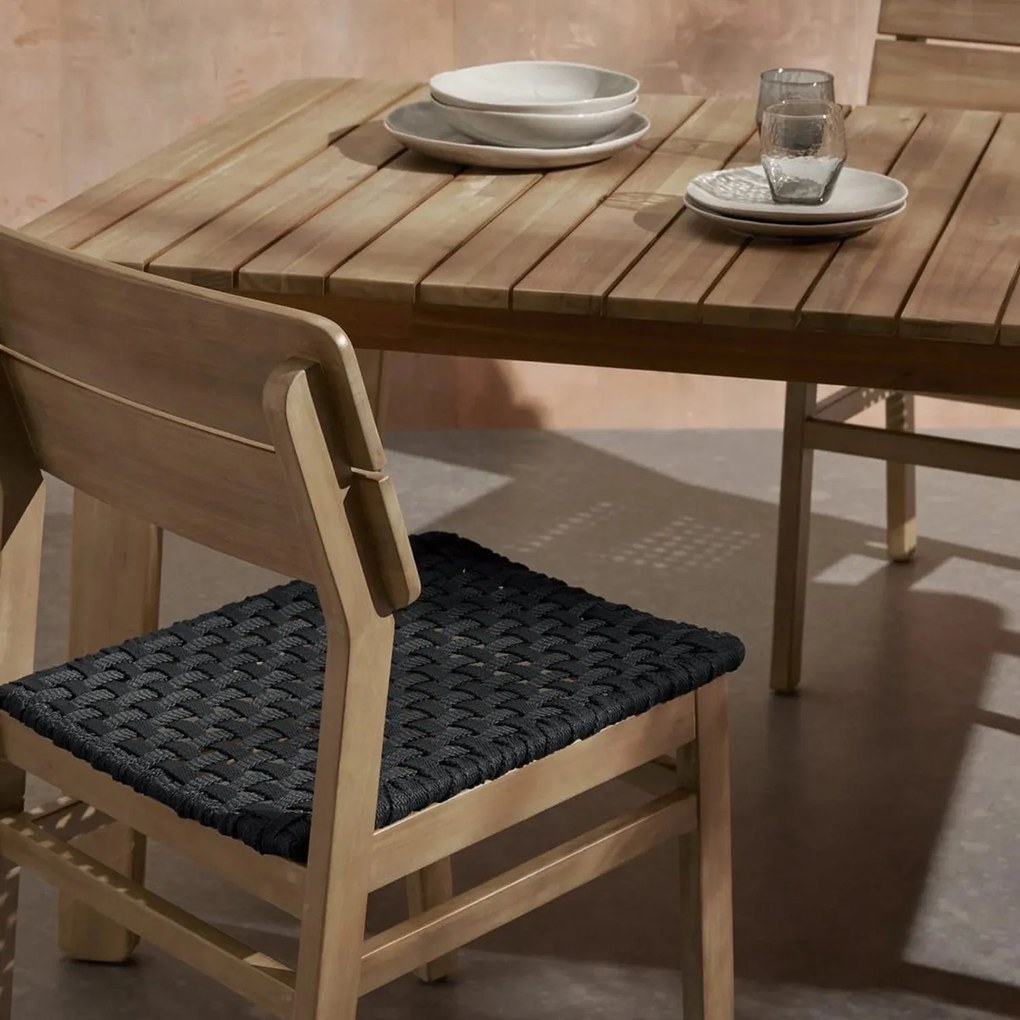 The Outsider Tuintafel Dining set - Javea - Tafel + 4 stoelen - Acaciahout/Rope - The Outsider