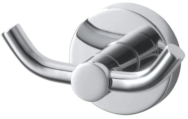 Haceka Kosmos Handdoekhaak - rond - dubbel - chroom 1208540