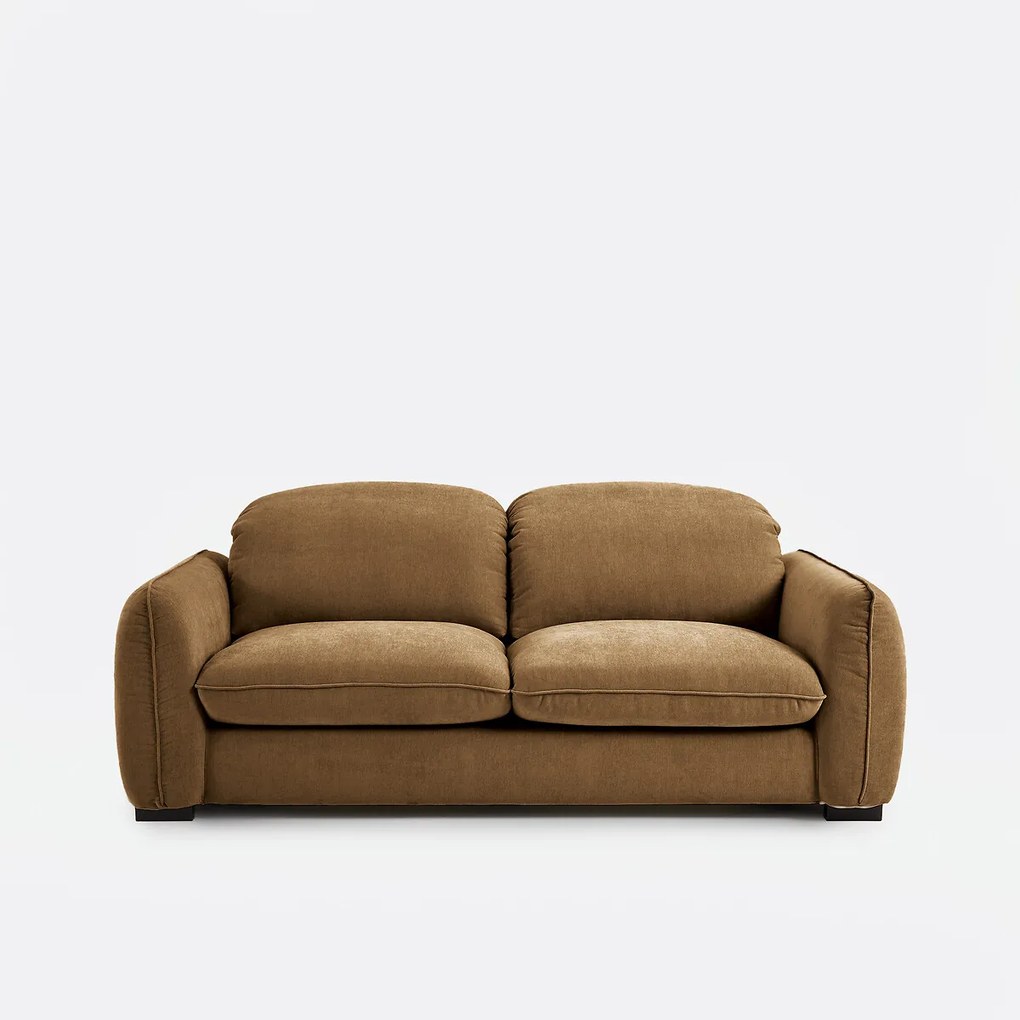 3-zits slaapbank in gemêleerd polyester, met hoofdsteunen, ISLA