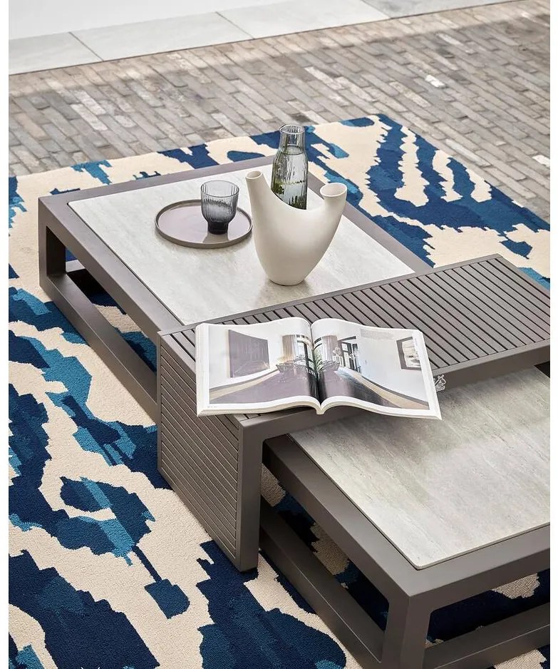 Goossens Lounge Chair Santorini, Set met gestoffeerde arm