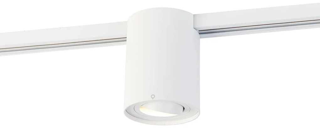 Moderne 1-fase railspot wit - Iconic Rondoo Up