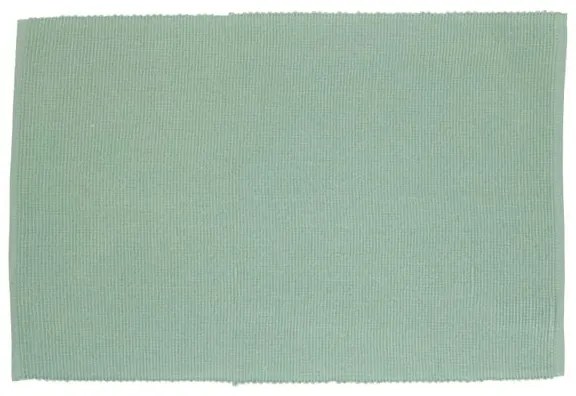 Placemat geribbeld, GOTS bio-katoen, groengrijs, 35 x 50 cm