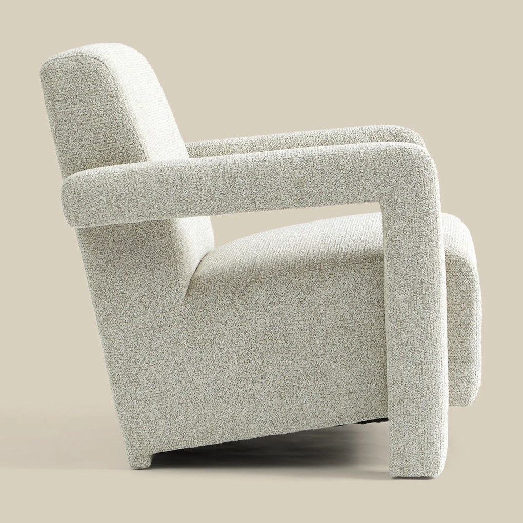 Japandi Fauteuil Beige Stof