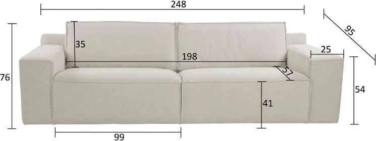 3 zitsbank - Marken - City beige 03