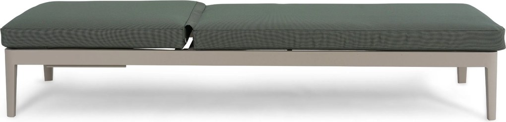 Lifestyle Garden Furniture Mateo Ligbed Met Kussen Loft/moss Green Aluminium Taupe