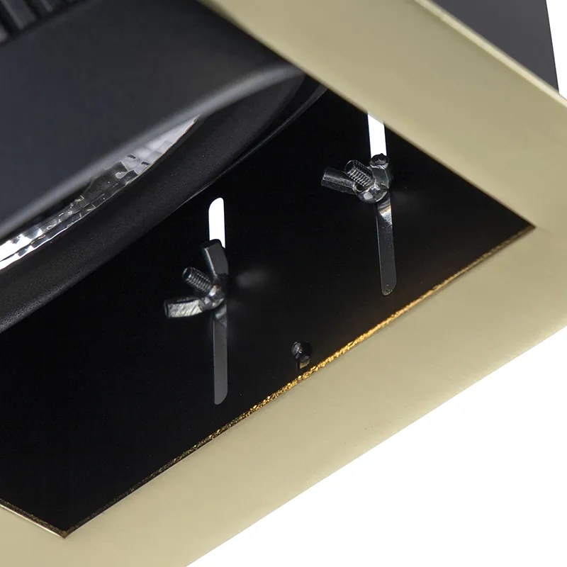 Inbouwspot messing verstelbaar 2-lichts - Oneon