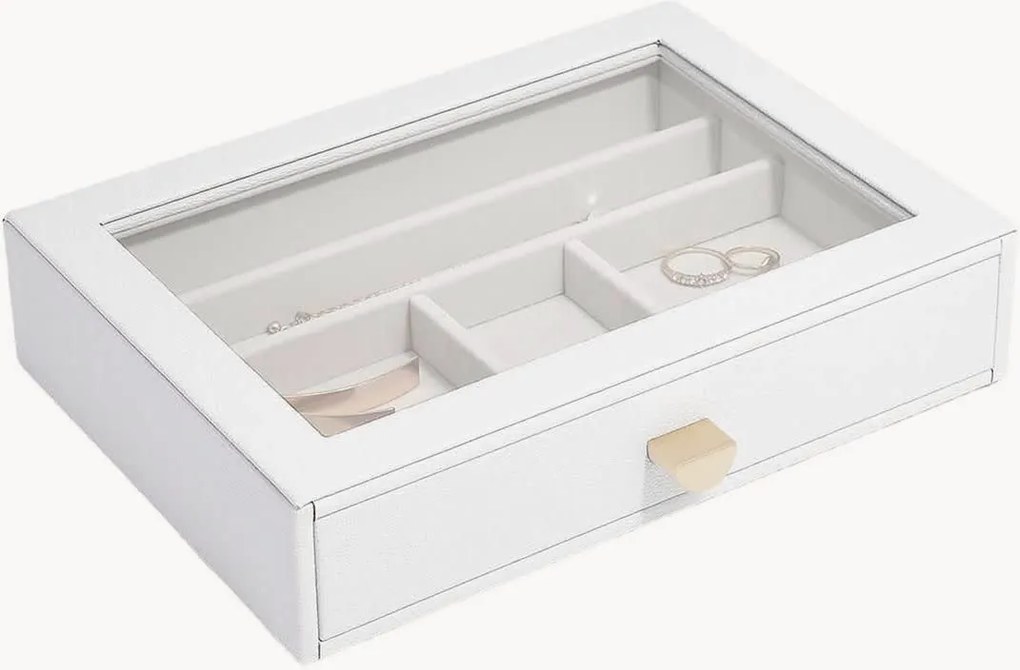 Sieradendoos Classic Pebble White