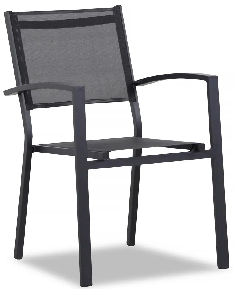 Tuinset Ronde Tuintafel 150 cm Aluminium/Textileen Grijs 6 personen Lifestyle Garden Furniture Amarilla/Fabriano